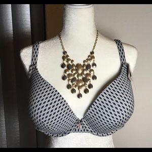 NWT Cacique Cotton Plunge Bra